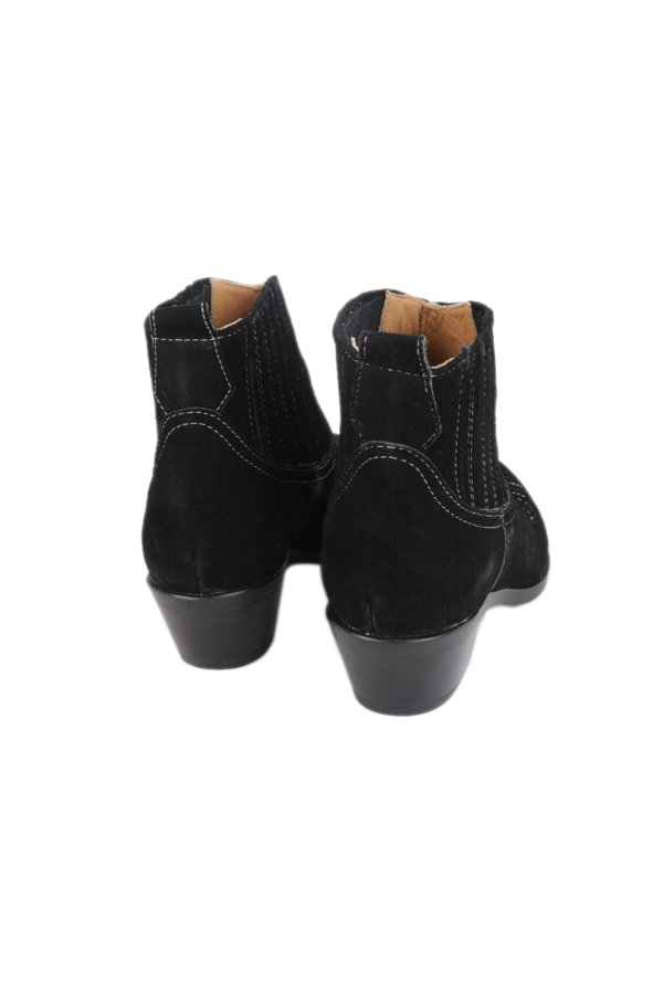 Dikişli Süet Deri Bot