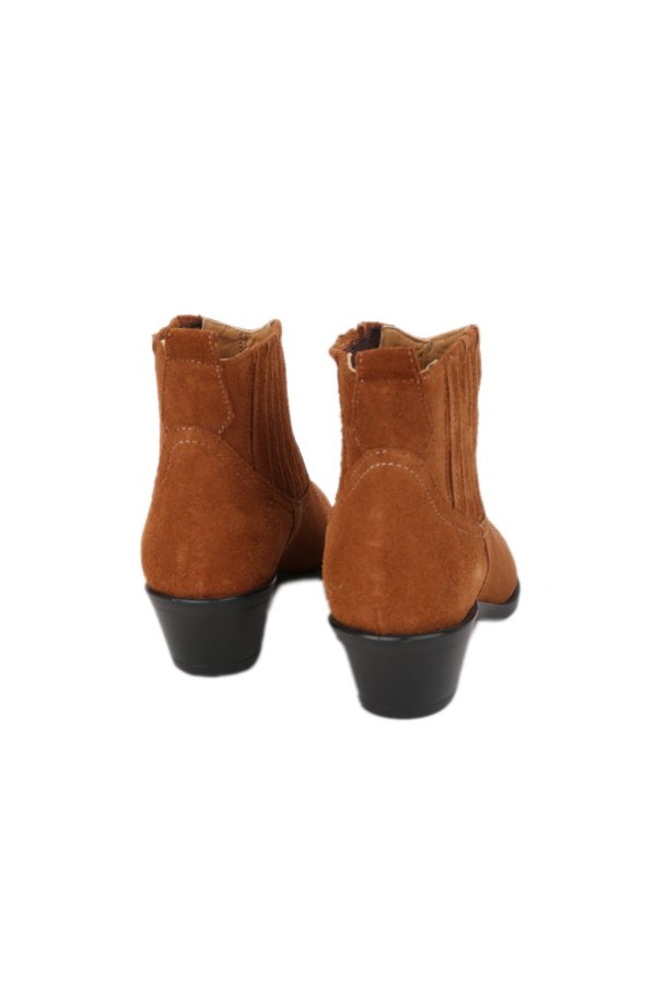 Dikişli Süet Deri Bot