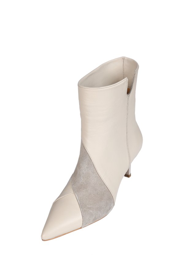 Kısa Topuklu Deri Bot