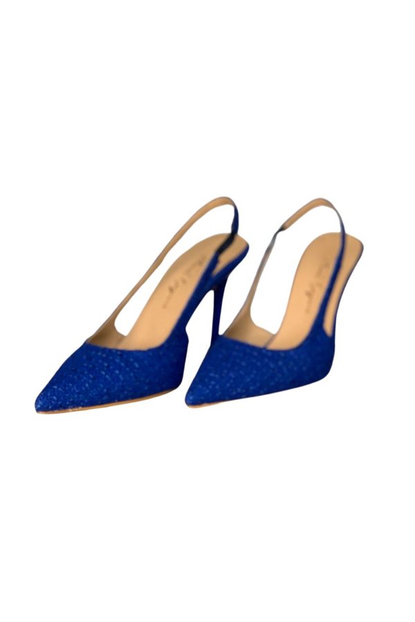 Tüvit Kumaş İnce Ökçeli Ayakkabı